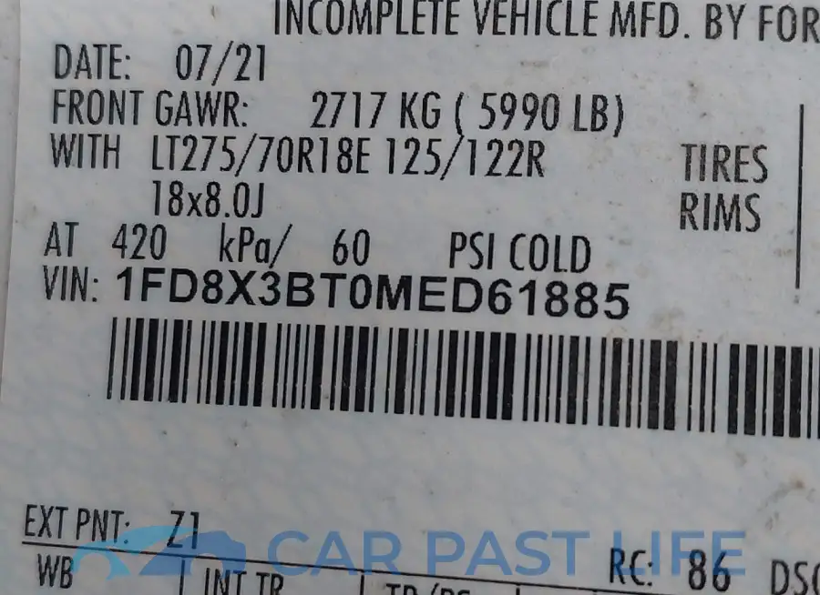 1FD8X3BT0MED61885# 8