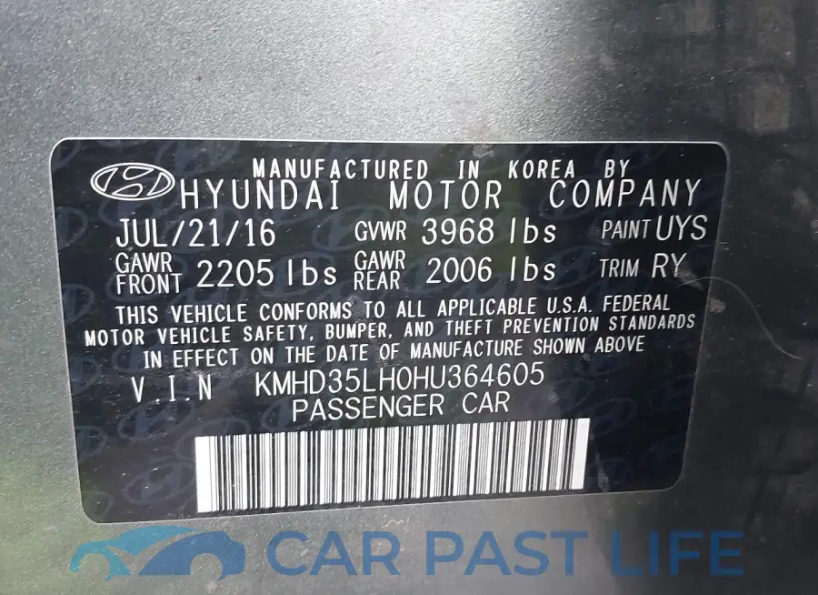 KMHD35LH0HU364605# 9