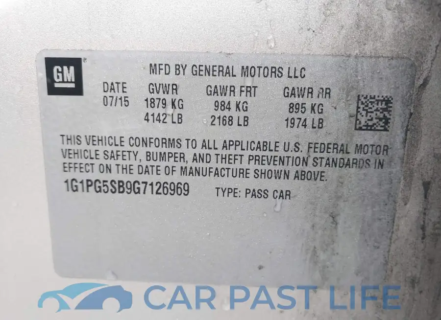1G1PG5SB9G7126969# 9