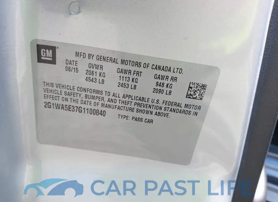 2G1WA5E37G1100840# 9