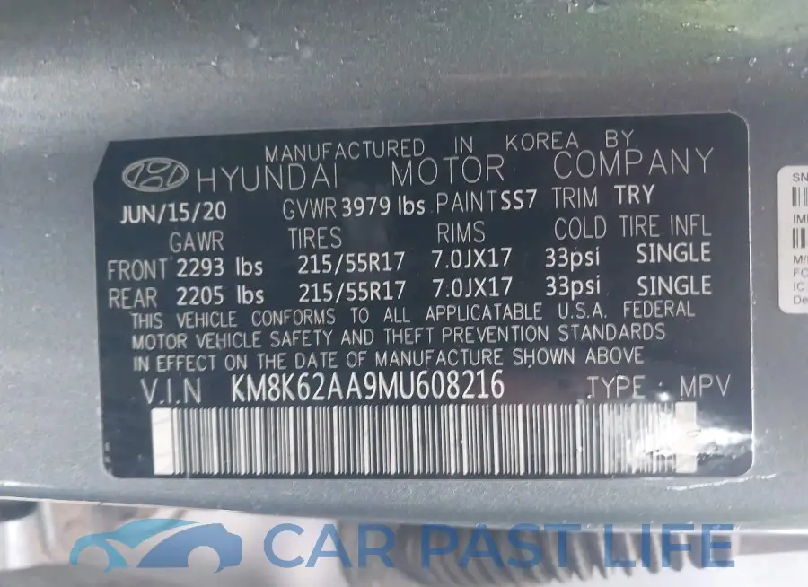 KM8K62AA9MU608216# 9