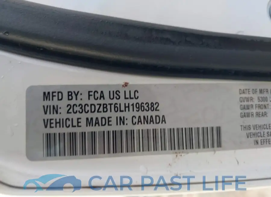 2C3CDZBT6LH196382# 9