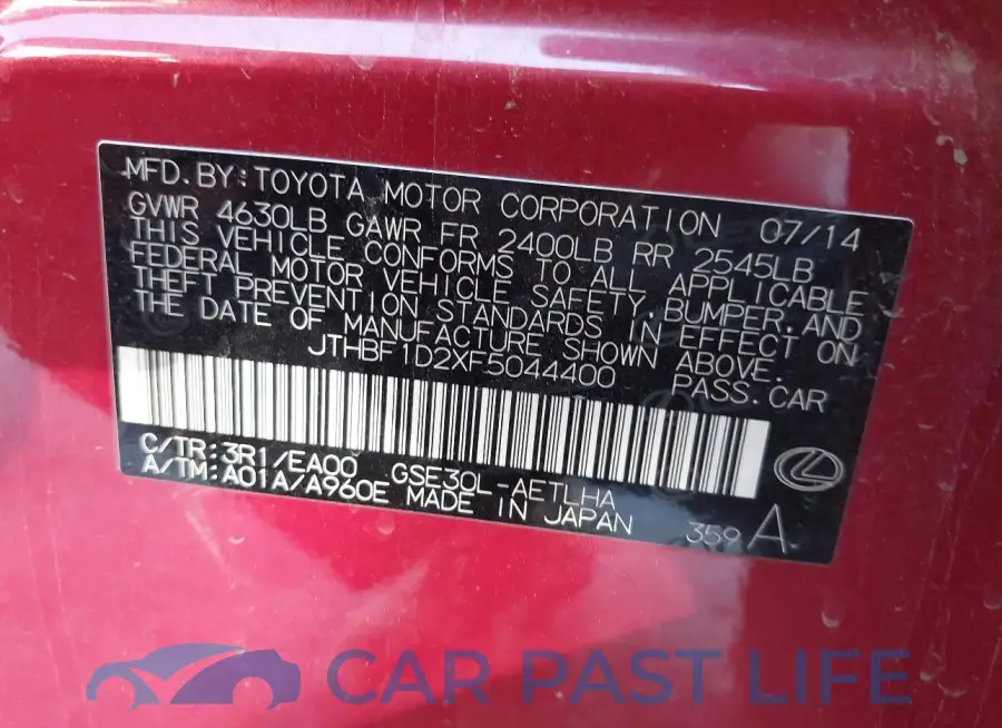 JTHBF1D2XF5044400# 9