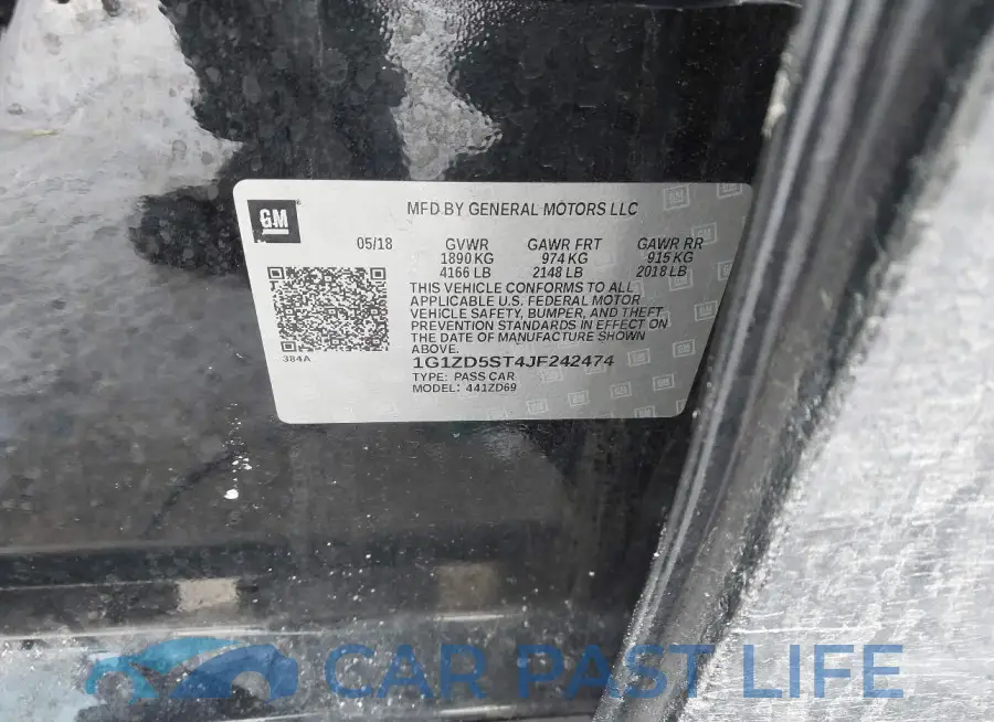 1G1ZD5ST4JF242474# 9