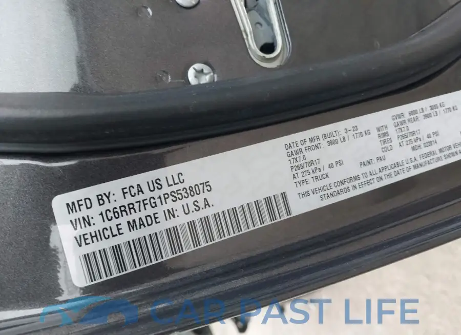 1C6RR7FG1PS538075# 9