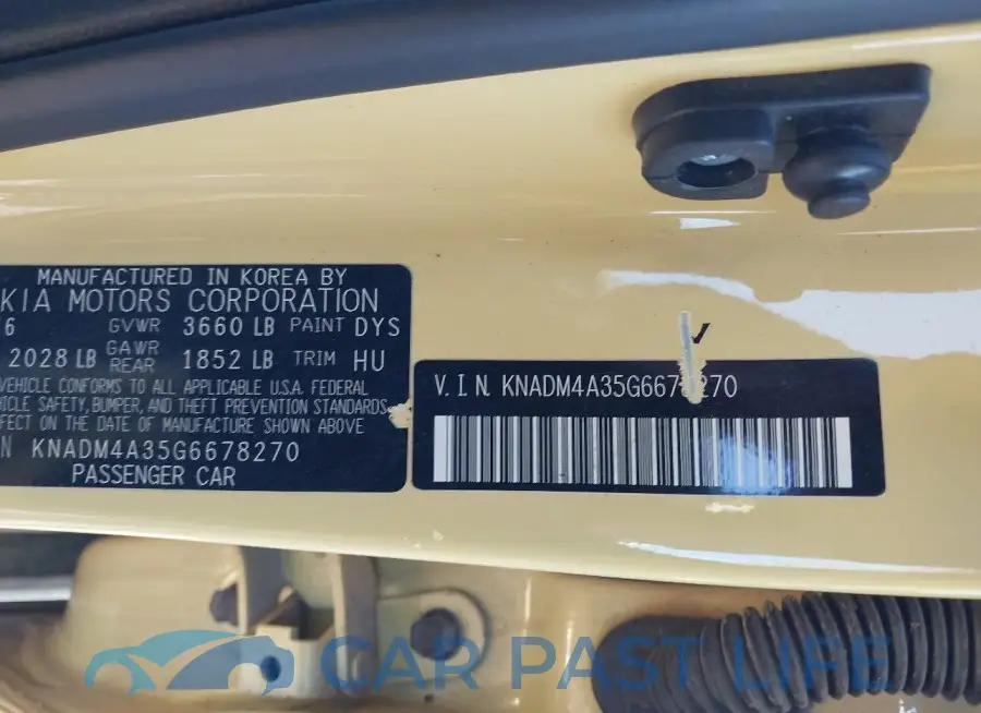 KNADM4A35G6678270# 9