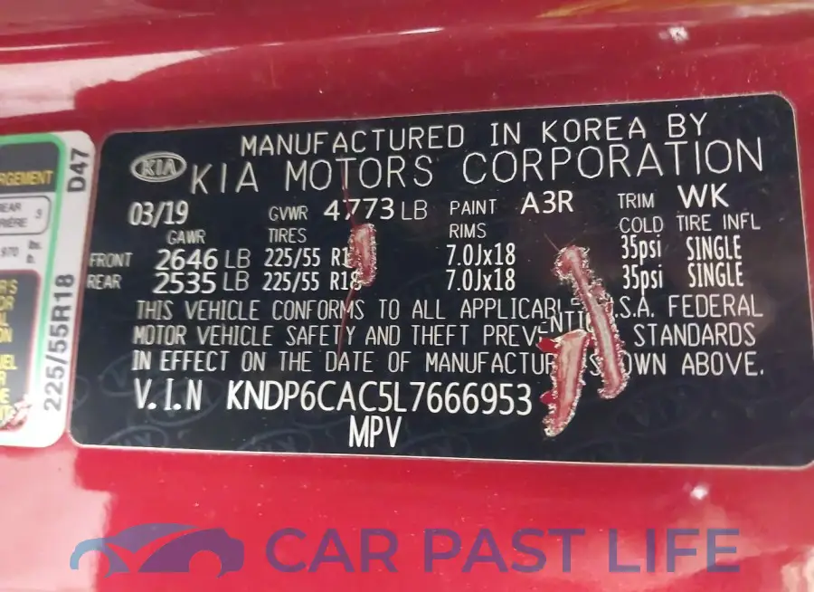 KNDP6CAC5L7666953# 9