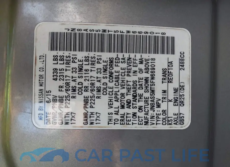 JN8AS5MT5FW669018# 9