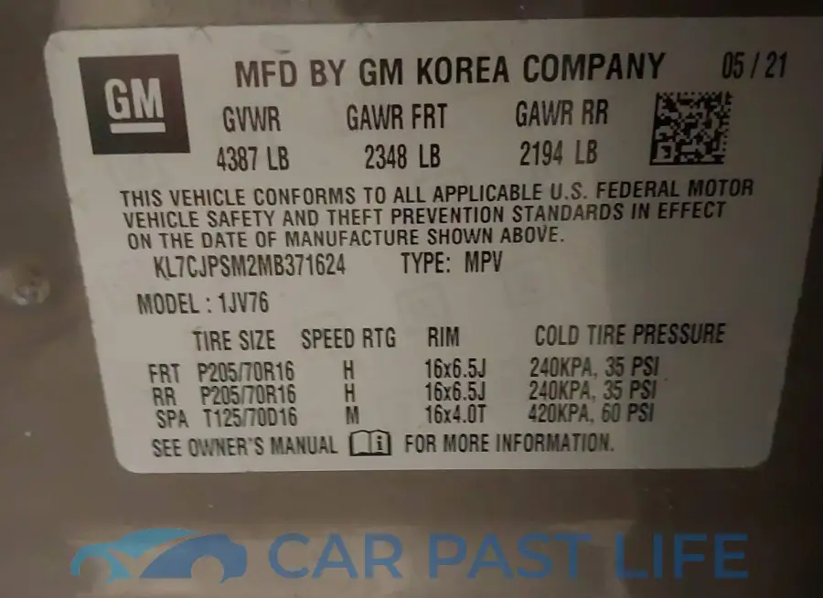 KL7CJPSM2MB371624# 9