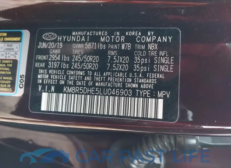 KM8R5DHE5LU046903# 9