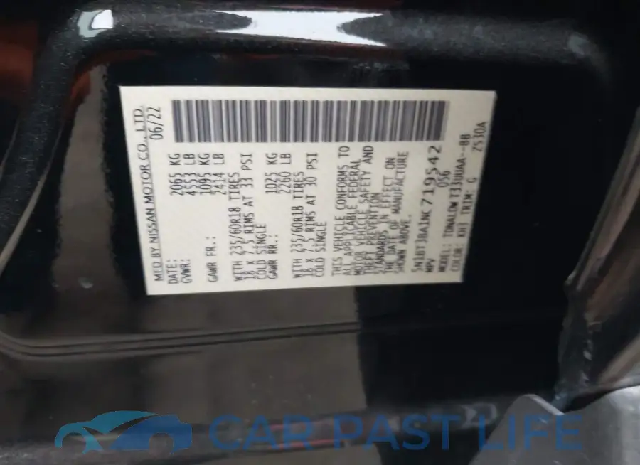 5N1BT3BA1NC719542# 9