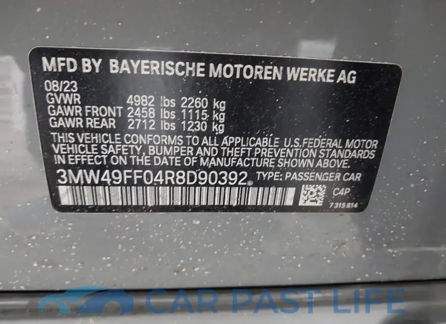 3MW49FF04R8D90392# 9