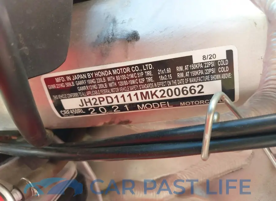 JH2PD1111MK200662# 10