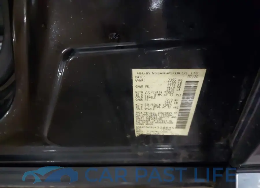 5N1AZ2AS4LN126645# 9