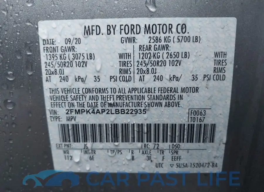 2FMPK4AP2LBB22935# 9