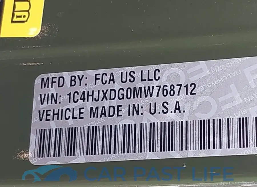 1C4HJXDG0MW768712# 9