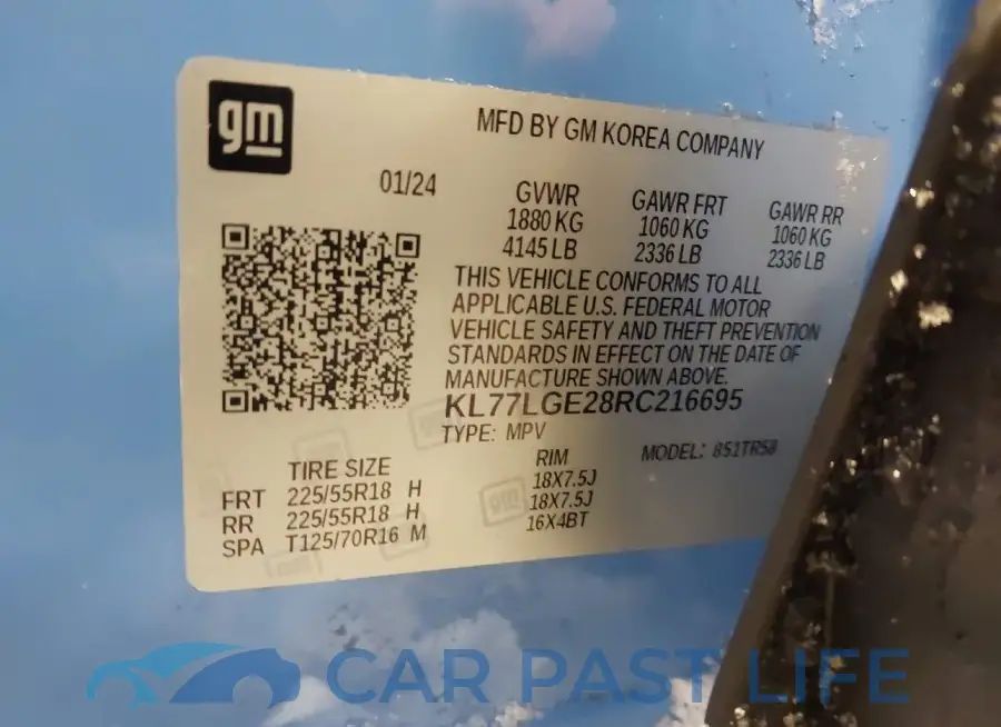 KL77LGE28RC216695# 9