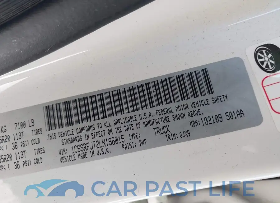 1C6SRFJT2LN196015# 9