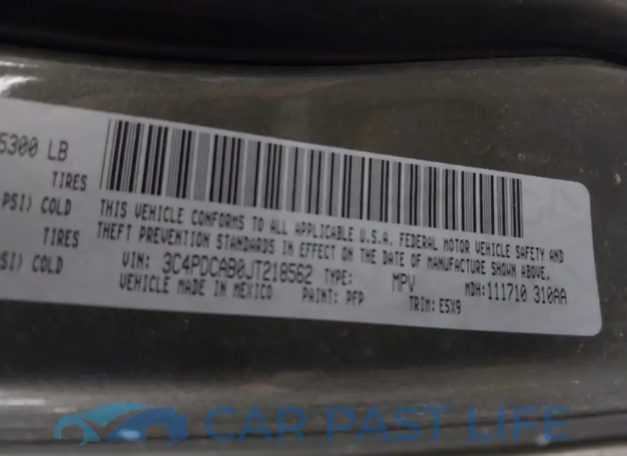 3C4PDCAB0JT218562# 9