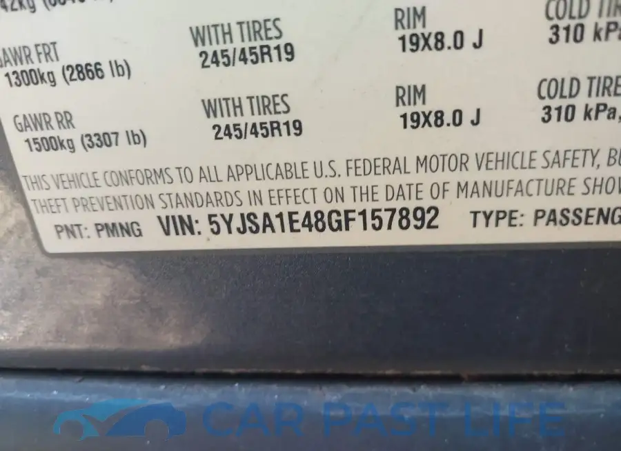 5YJSA1E48GF157892# 9