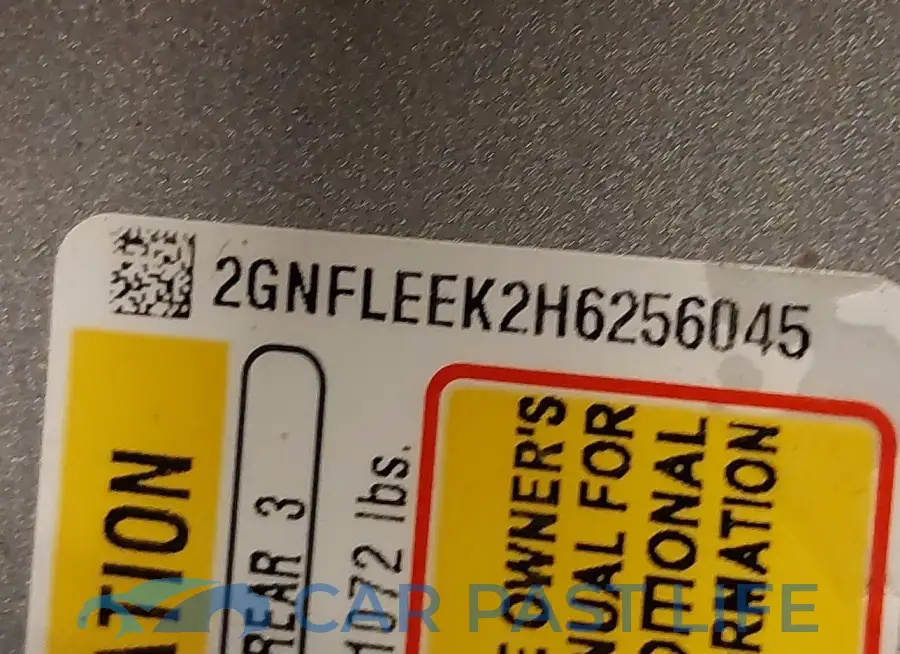 2GNFLEEK2H6256045# 9