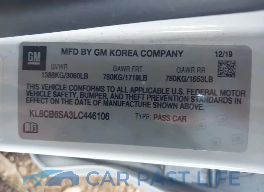 KL8CB6SA3LC446106# 9