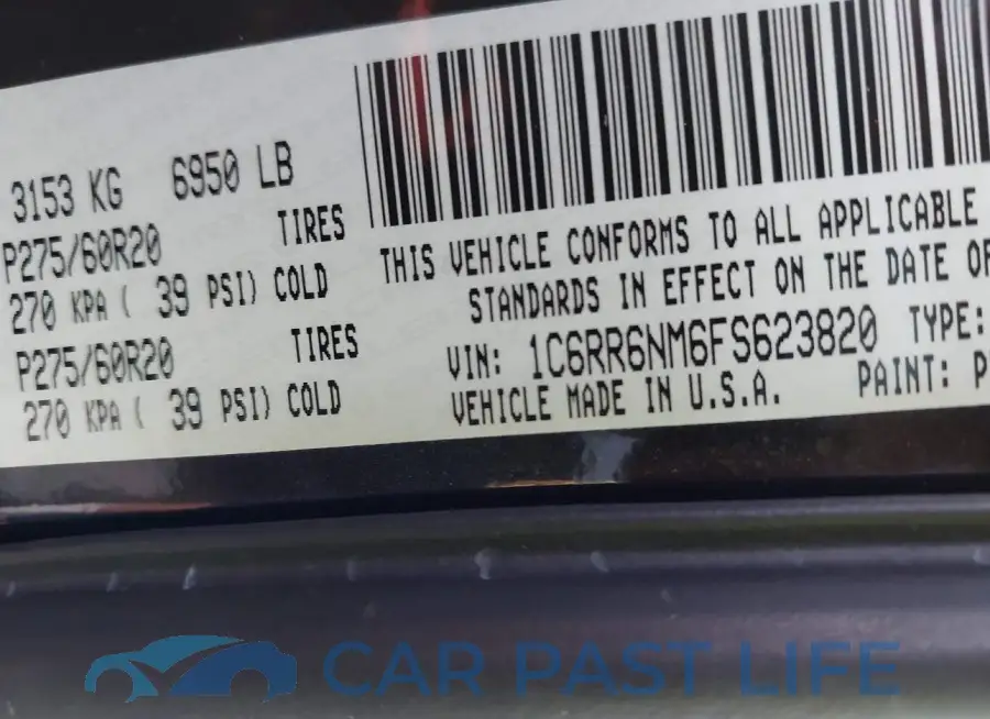 1C6RR6NM6FS623820# 9