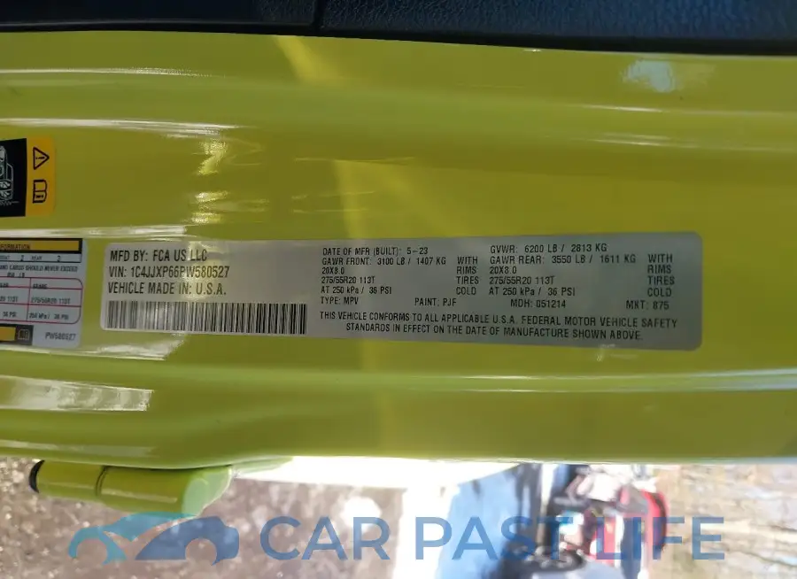 1C4JJXP66PW580527# 9