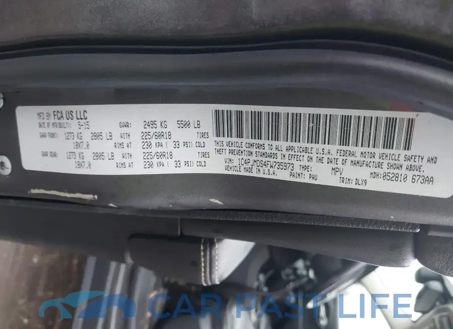 1C4PJMDS4FW735973# 9