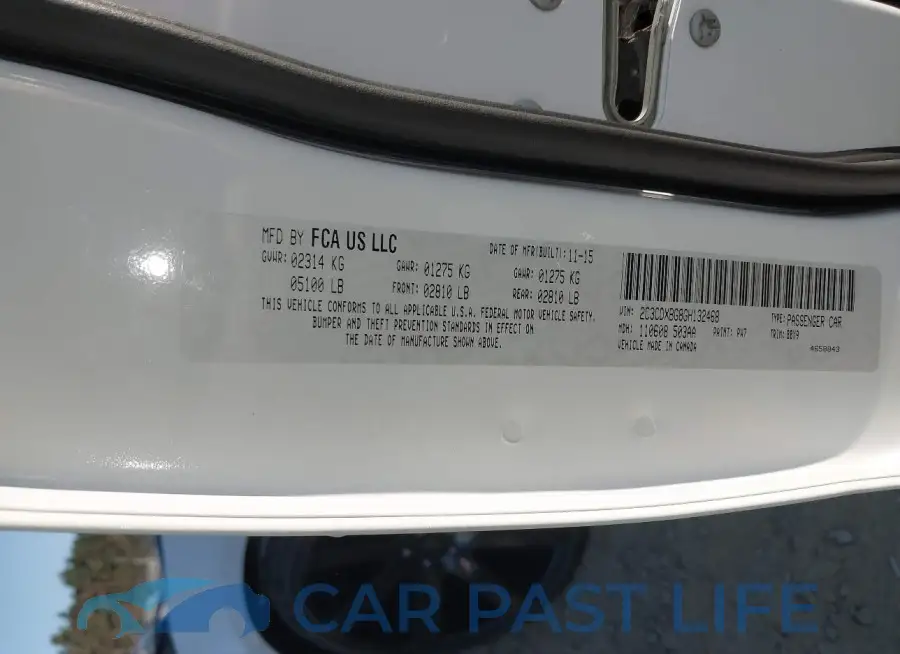 2C3CDXBG8GH132468# 9