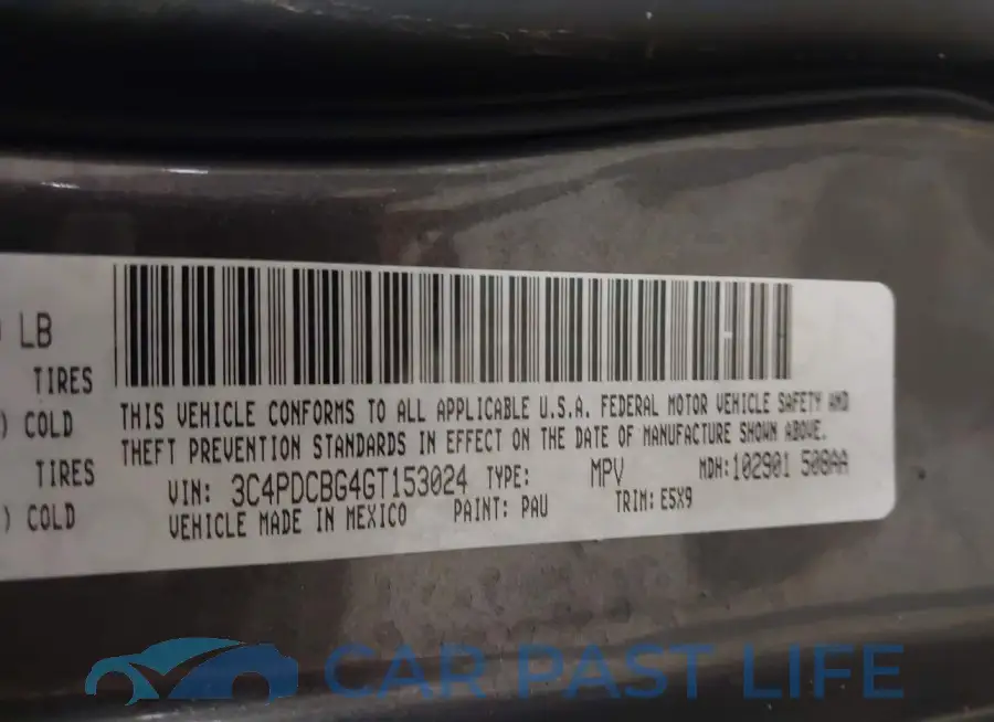 3C4PDCBG4GT153024# 9