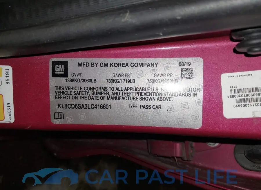 KL8CD6SA3LC416601# 9