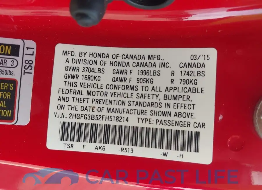 2HGFG3B52FH518214# 9