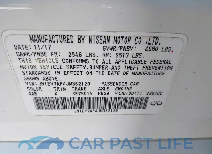 JN1EV7AP4JM362129# 9