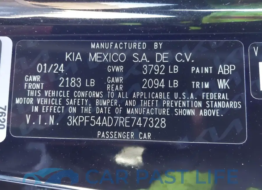 3KPF54AD7RE747328# 9