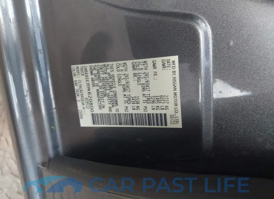 1N6ED1EJ2PN620800# 9