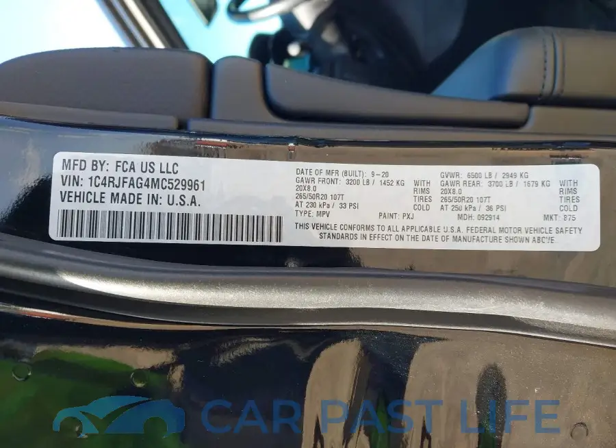 1C4RJFAG4MC529961# 9