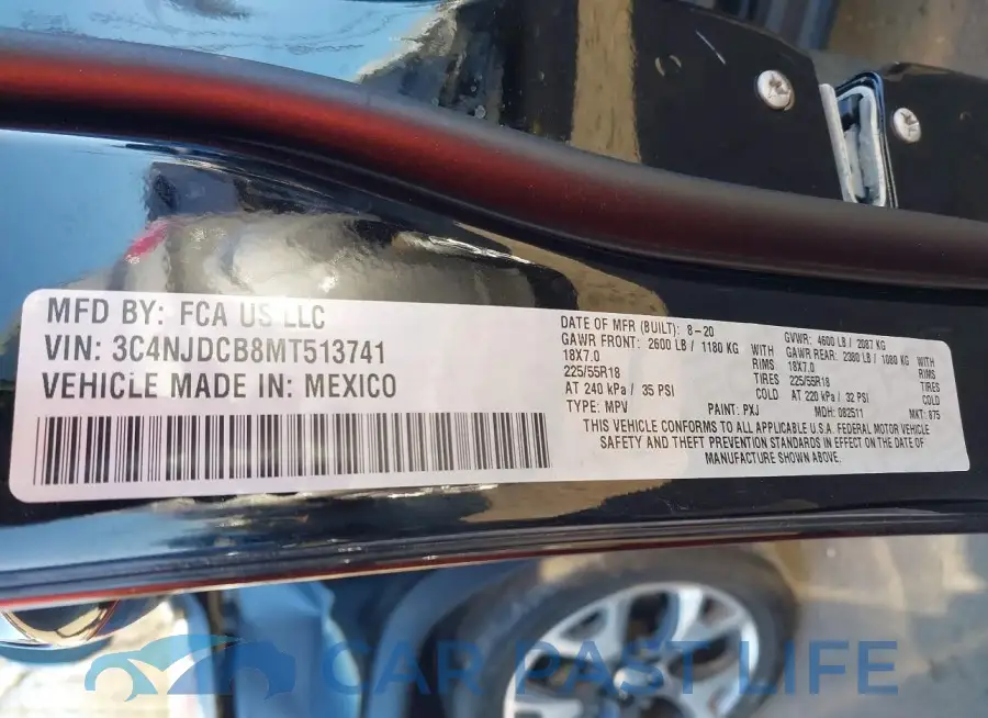 3C4NJDCB8MT513741# 9
