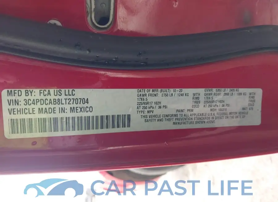 3C4PDCAB8LT270704# 9