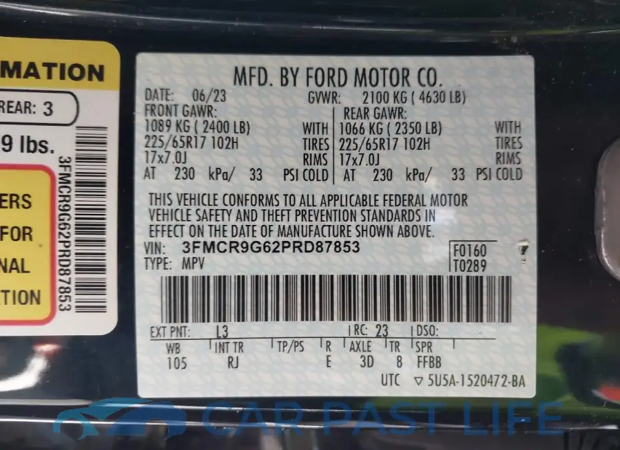 3FMCR9G62PRD87853# 9