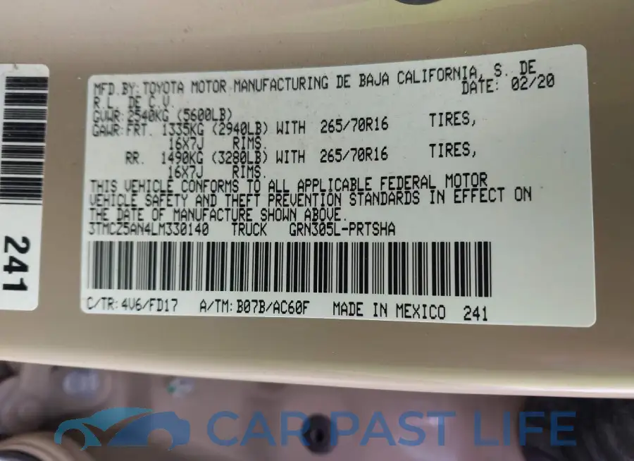 3TMCZ5AN4LM330140# 9