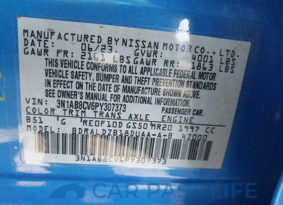 3N1AB8CV6PY307373# 9