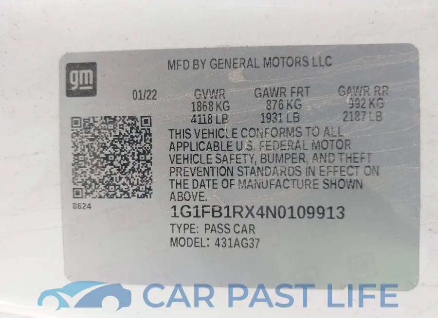 1G1FB1RX4N0109913# 9
