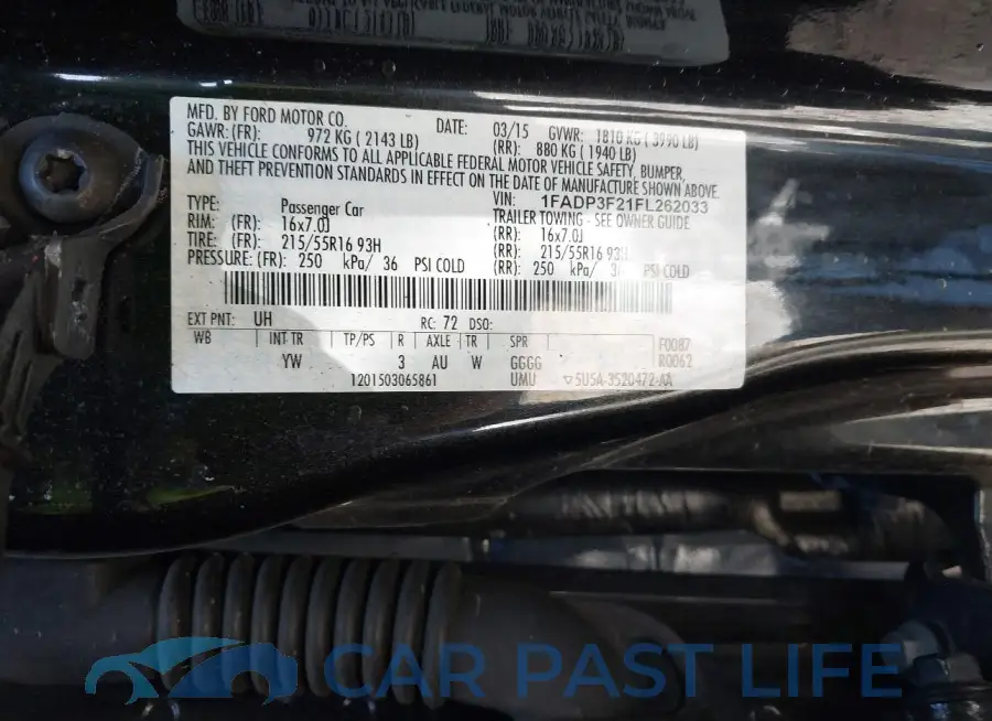 1FADP3F21FL262033# 9
