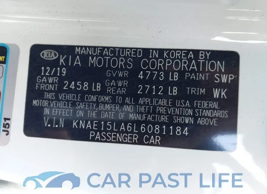 KNAE15LA6L6081184# 9
