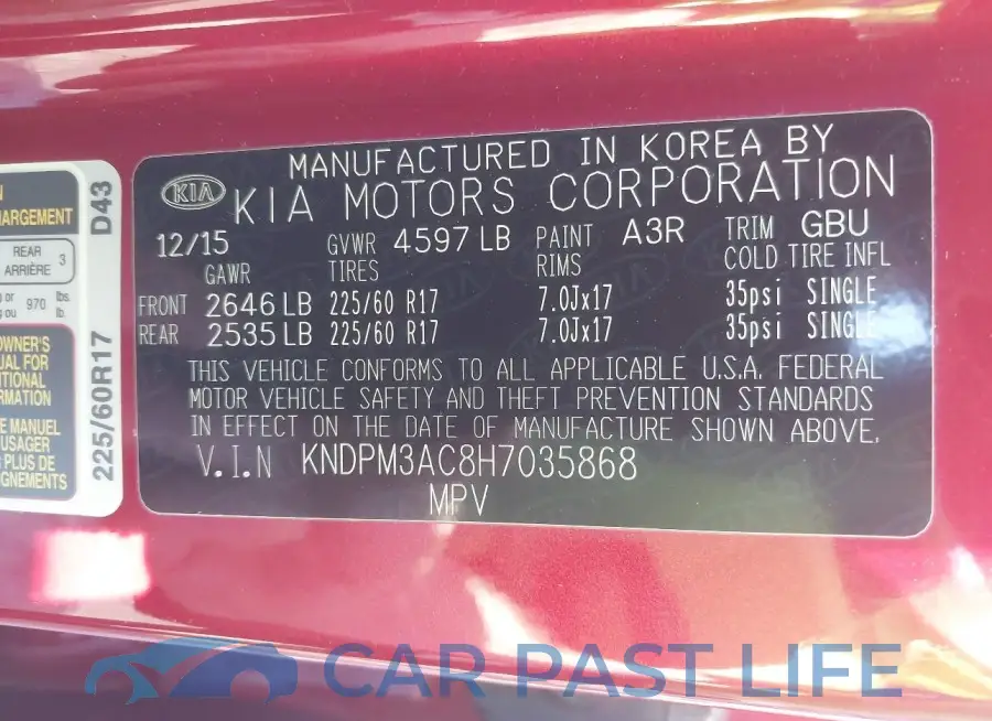 KNDPM3AC8H7035868# 9