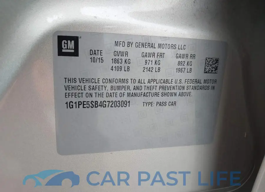 1G1PE5SB4G7203091# 9