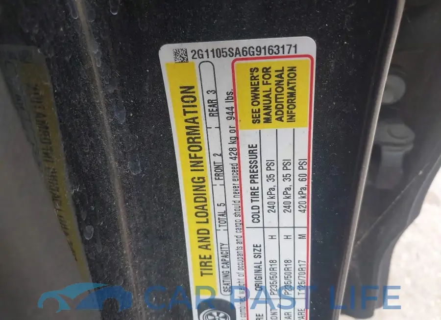 2G1105SA6G9163171# 9