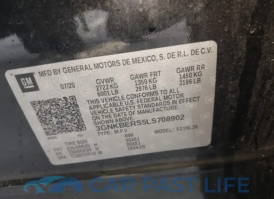3GNKBERS5LS708902# 9