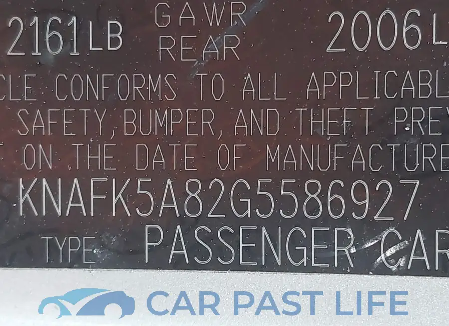 KNAFK5A82G5586927# 9